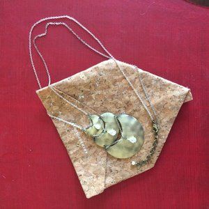 Necklace (Anthropologie) 16" metals/rhinestone